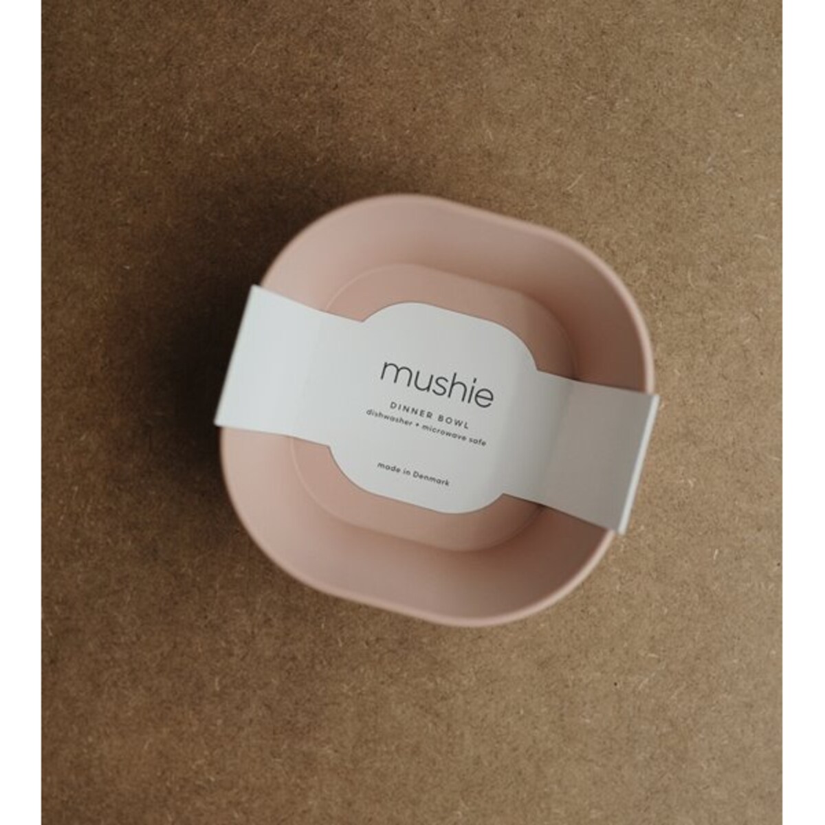 Mushie Miseczki dla dzieci kwadratowe 2-pak Blush