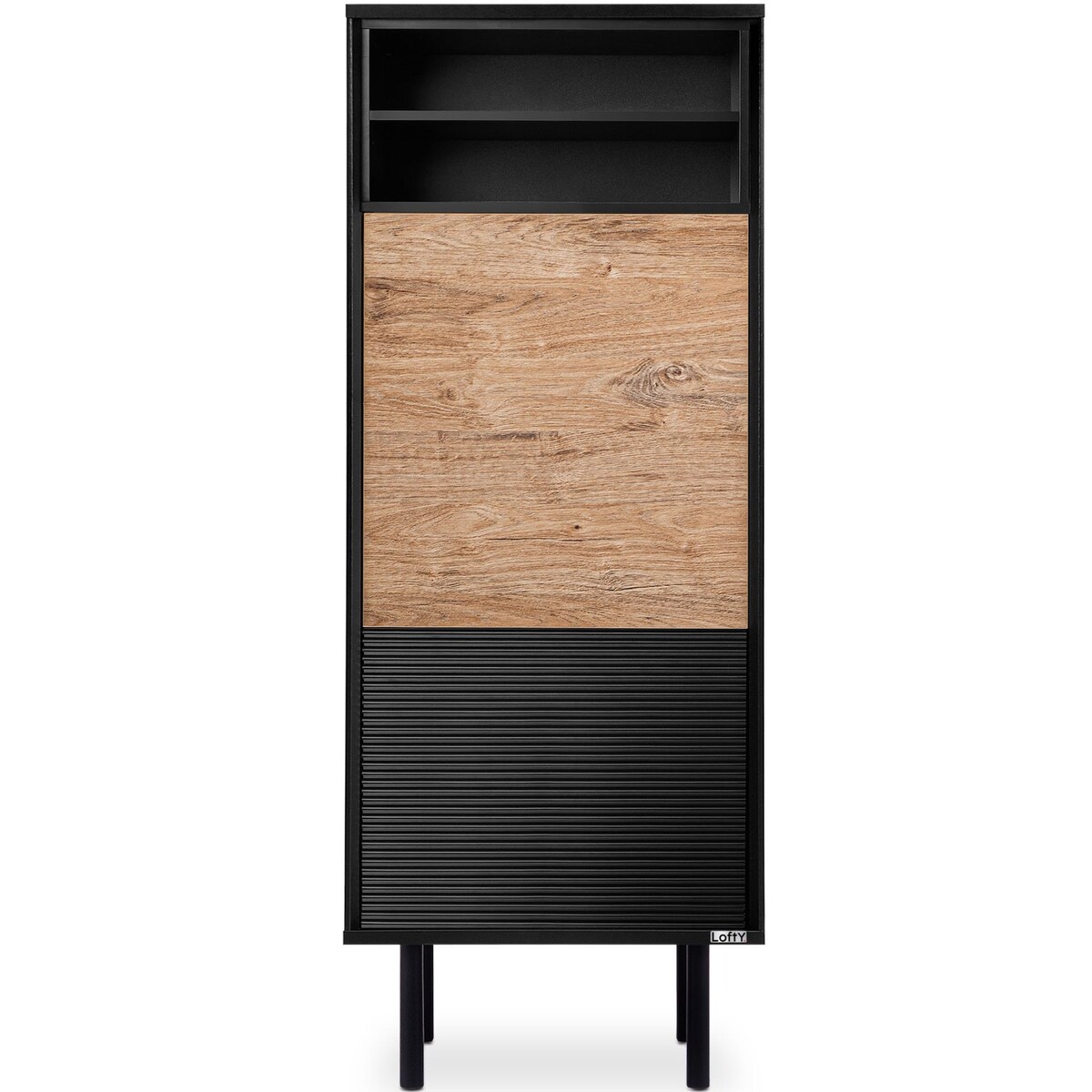 KONSIMO LOFTY Regał loft z ryflowaniem