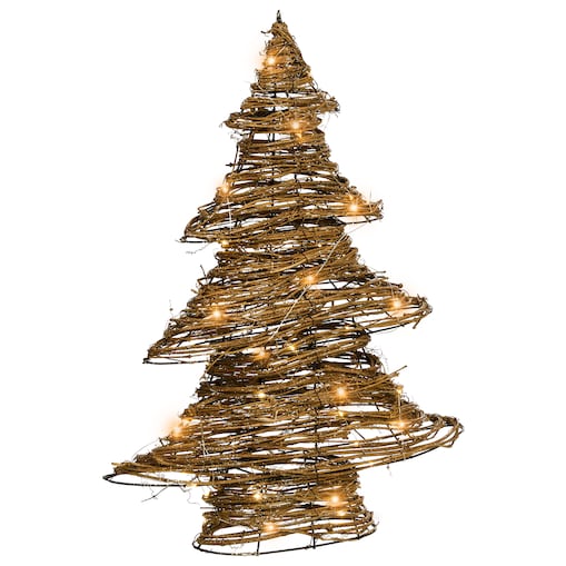 Dekoracja świąteczna LED FURESO 60 cm Choinka Naturalny