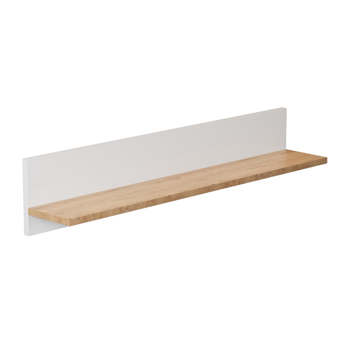 Półka ścienna Denver biały & hikora