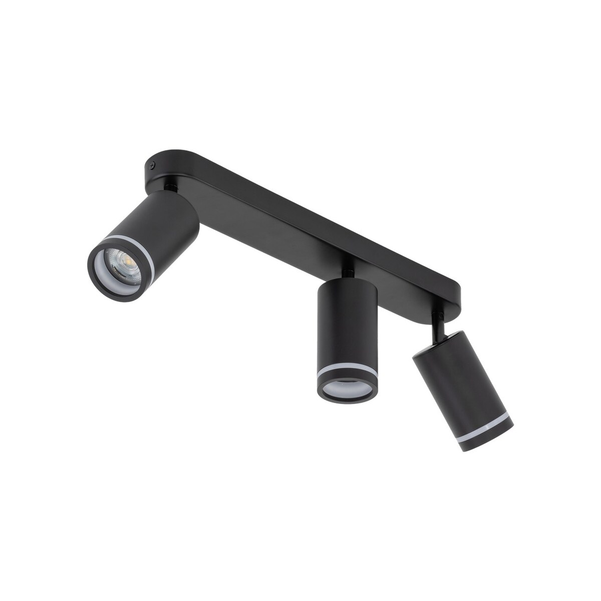 Lampa sufitowa reflektor JET BLACK 6914 TK Lighting czarna listwa 3xGU10 regulowane spoty LED do salonu kuchni