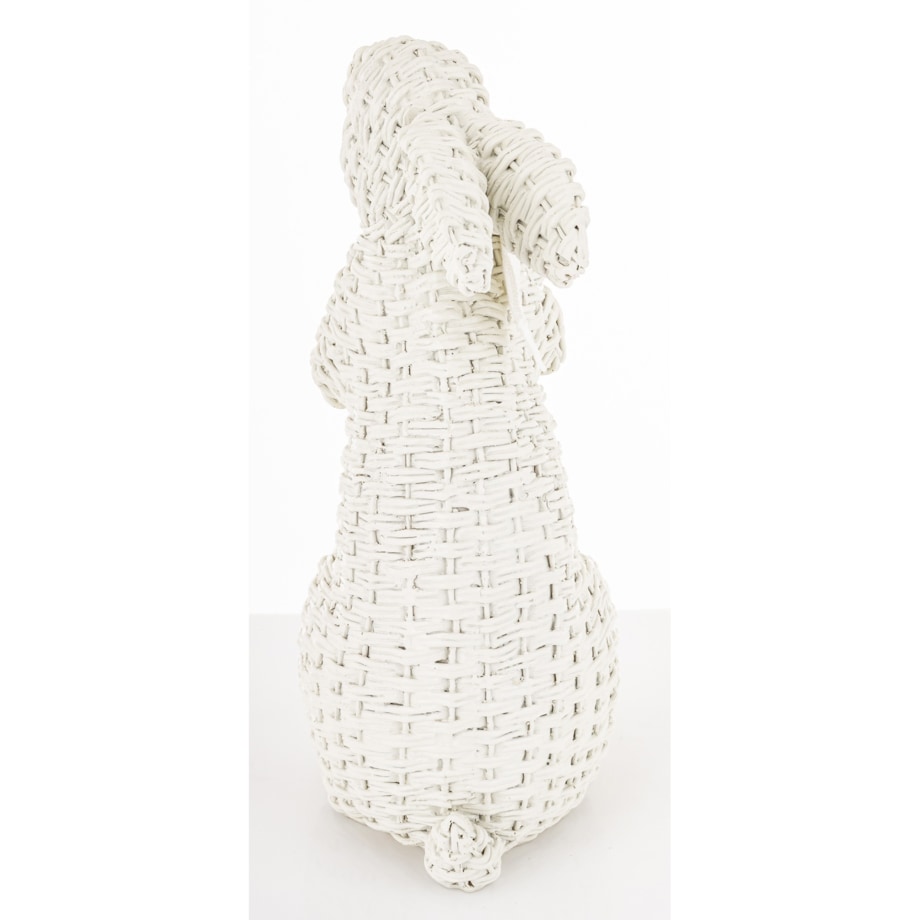 Dekoracja - figurka królika 27x11x16 cm AFICO biały