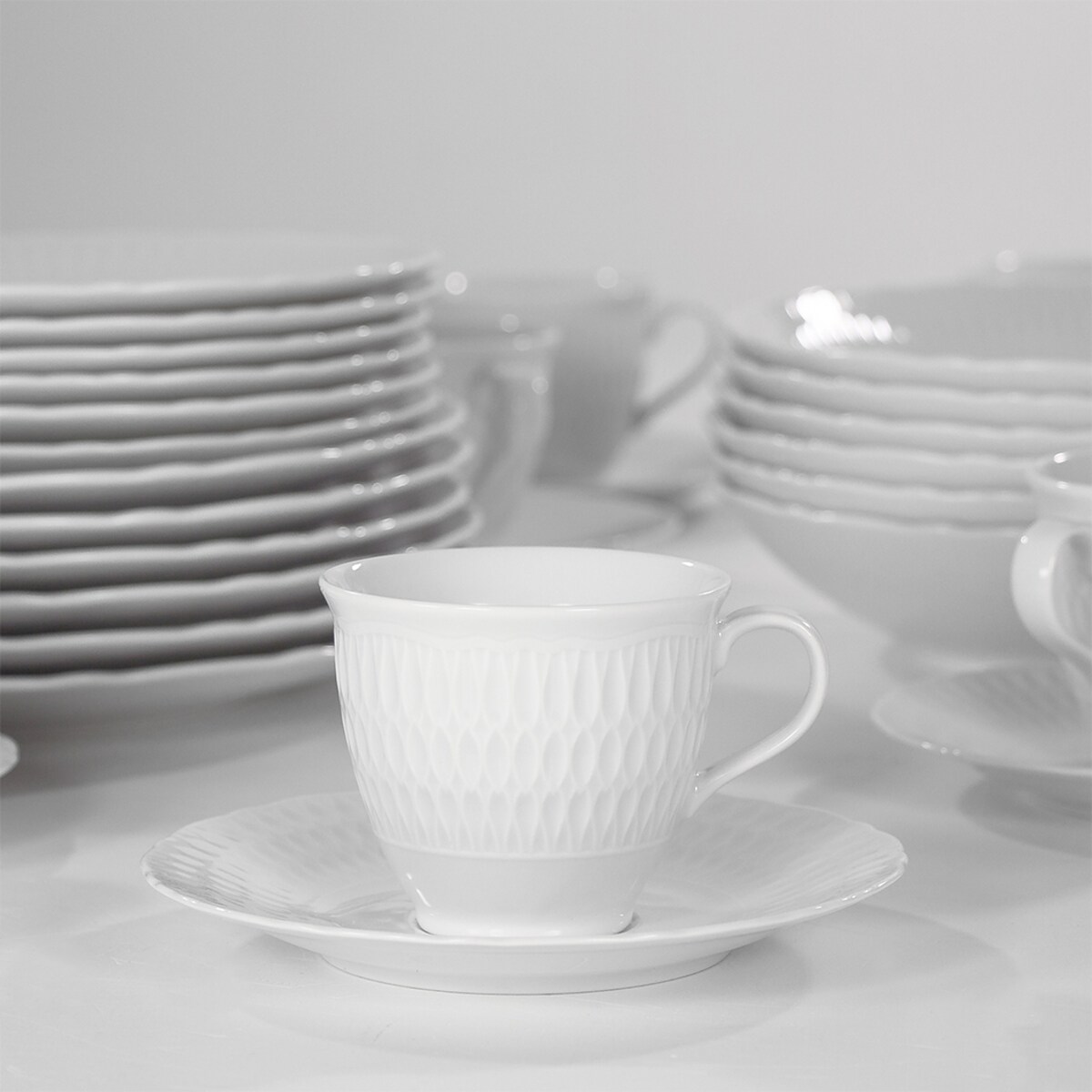 Filiżanka 250 ml Sofia biała 0001