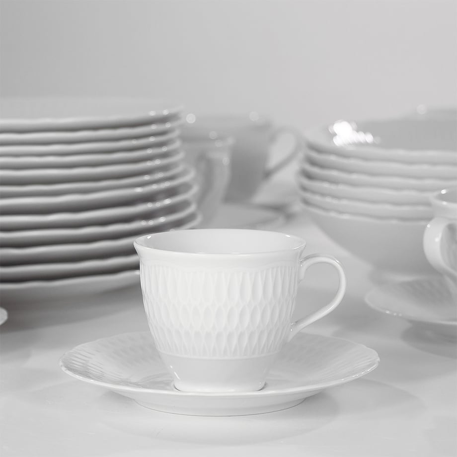 Filiżanka 250 ml Sofia biała 0001