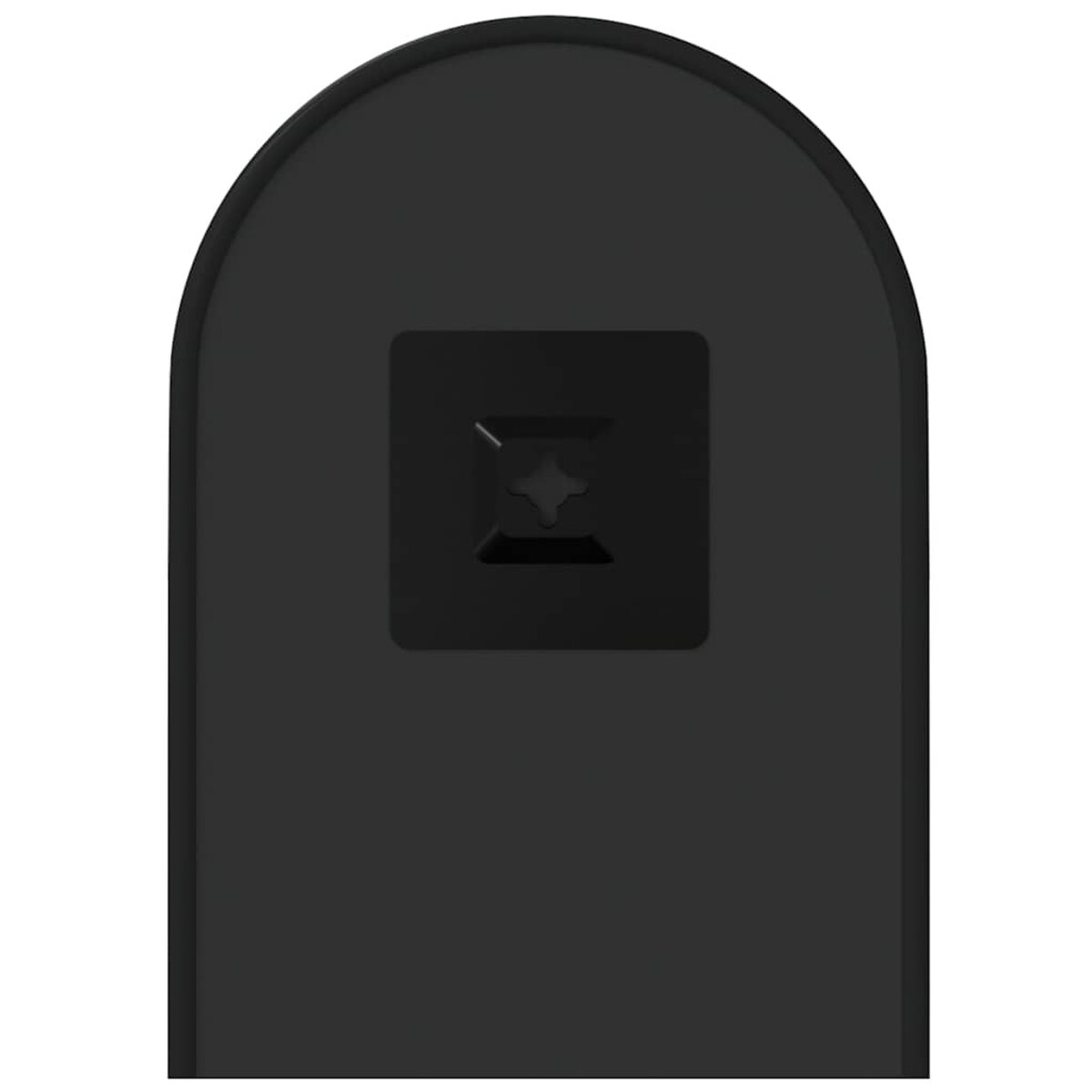 vidaXL Lustro ścienne, czarne, 40x15 cm, owalne