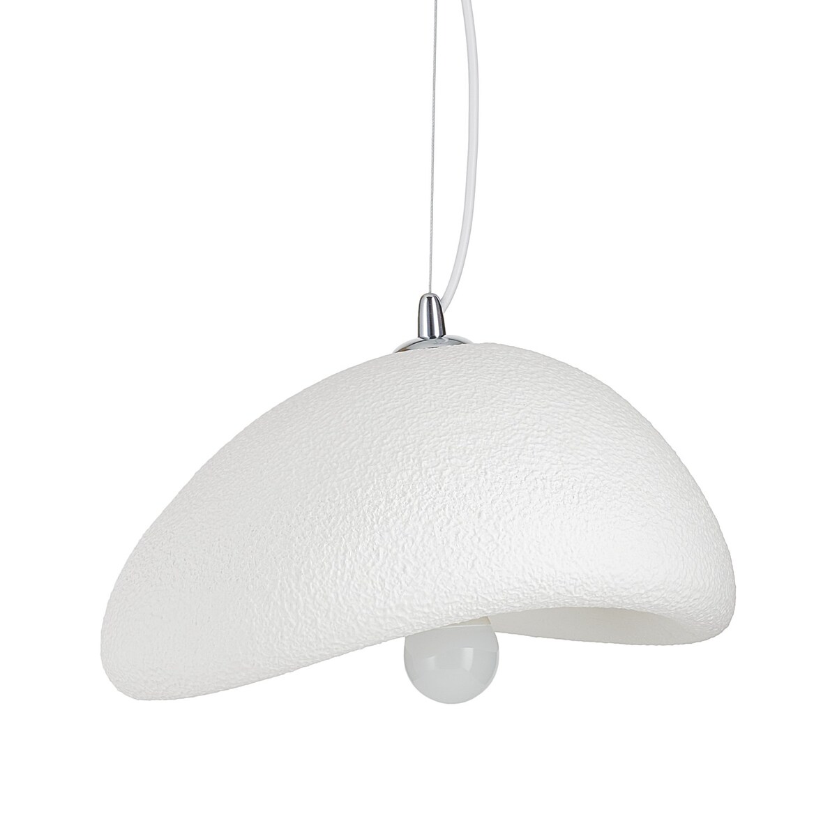 Lampa wisząca Japandi biała 30 cm