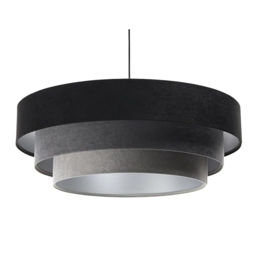Lampa wisząca TRIO MIX czarna/szara/srebrna