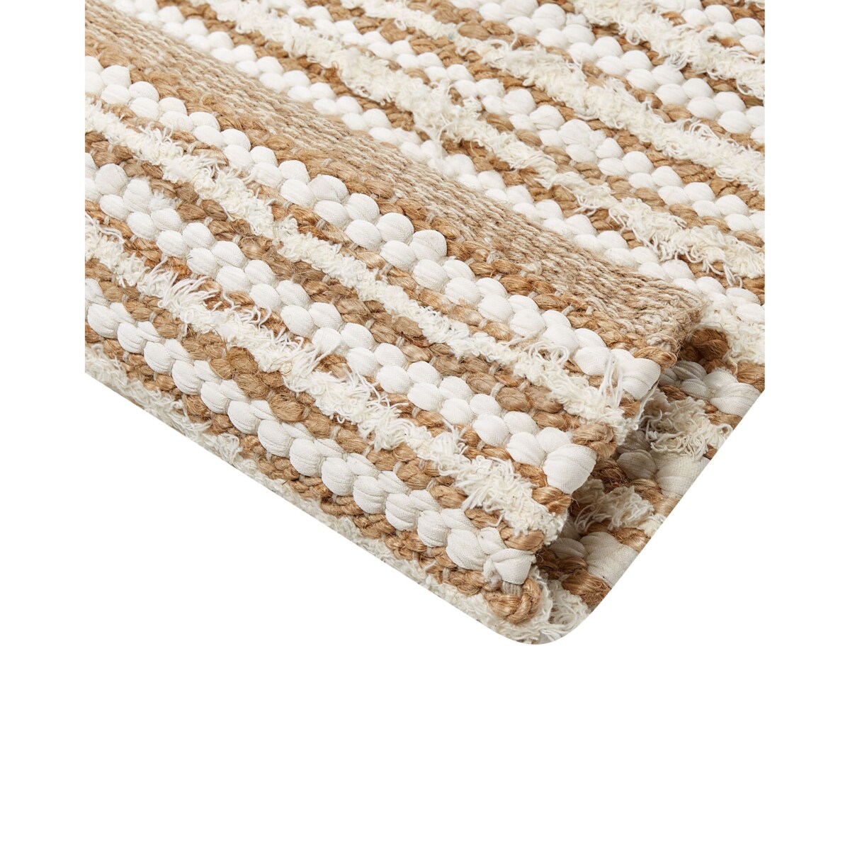 Dywan bawełniany 200 x 300 cm beżowo-biały BARKHAN