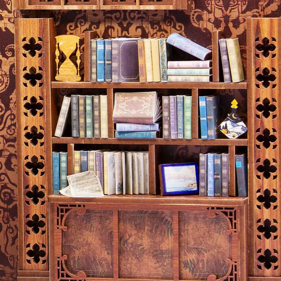 Miniaturowy domek Book Nook - Klimatyczna księgarnia - CuteBee
