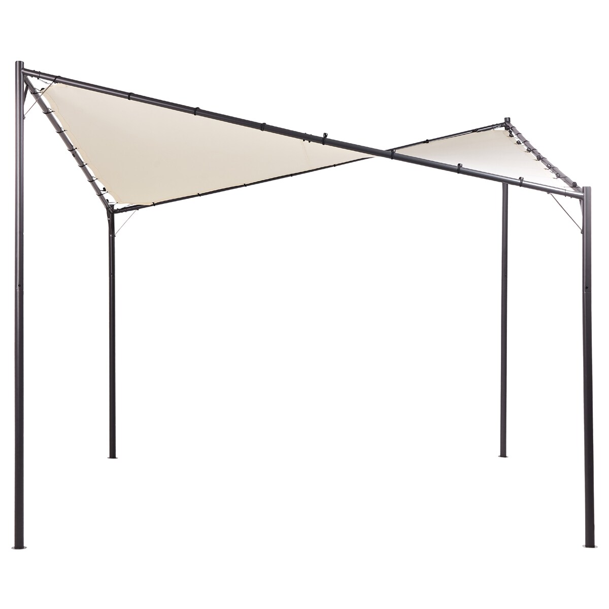 Pawilon ogrodowy AVENTINE Metal 300 cm 300 cm Beżowy