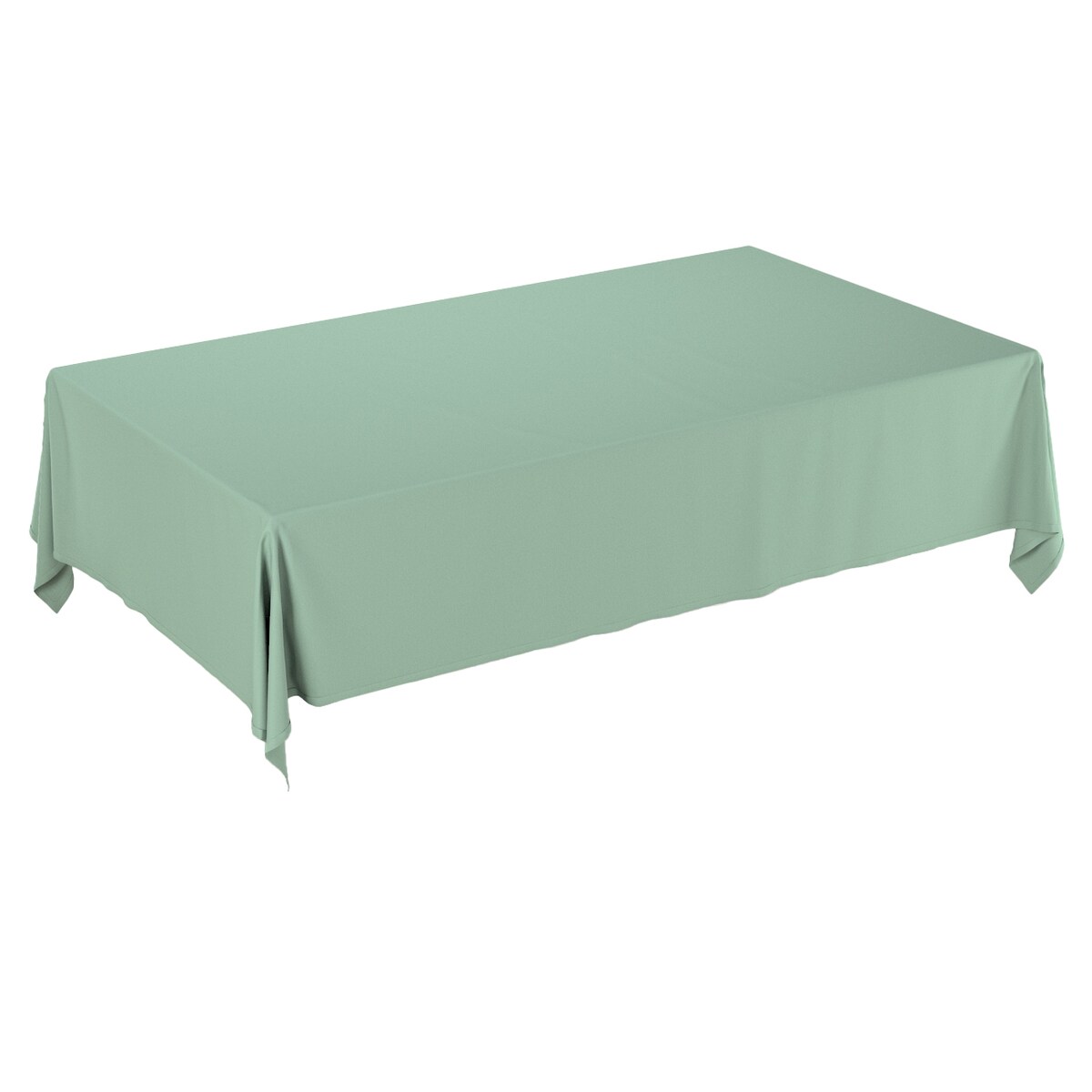 Obrus prostokątny 130 x 210 cm zieleń eukaliptusa