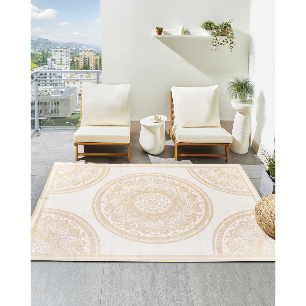 Dywan zewnętrzny HUBLI Beżowy 160 x 230 cm