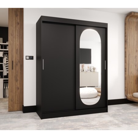 Szafa przesuwna ROYAL 150 czarny