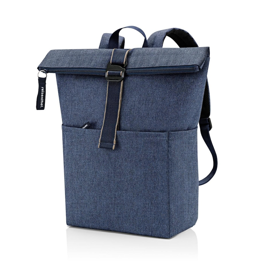 Plecak ROLLTOP BACKPACK, herringbone dark blue