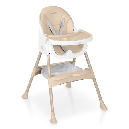 Krzesełko do karmienia dla dzieci Ricokids Mani beżowe 3w1 regulowane fotelik tacka