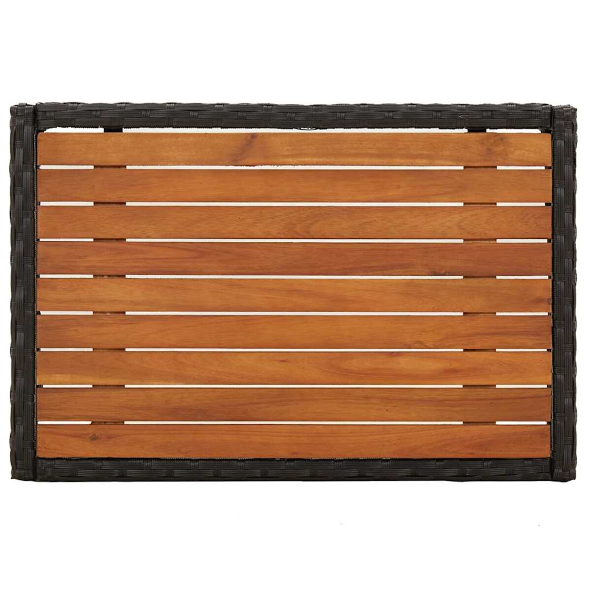 vidaXL Rozkładane krzesła ogrodowe, 2 szt., ze stolikiem, czarne