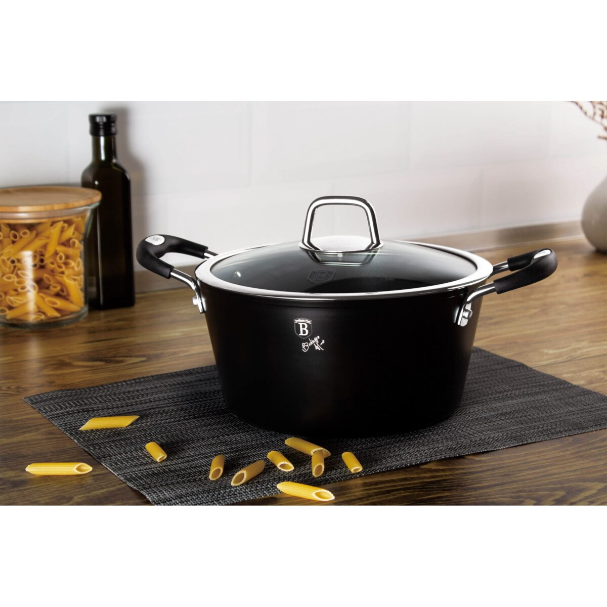 Zestaw 15 elementów garnki, patelnie, akcesoria Berlinger Haus BH-6129