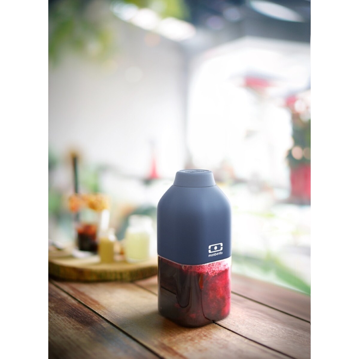 Butelka na wodę S granatowa Positive, 330 ml, Monbento