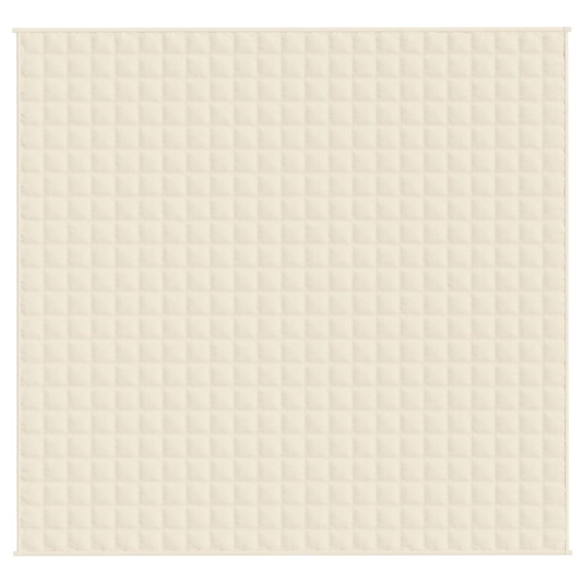 vidaXL Koc obciążeniowy, kremowy, 220x235 cm, 11 kg, tkanina