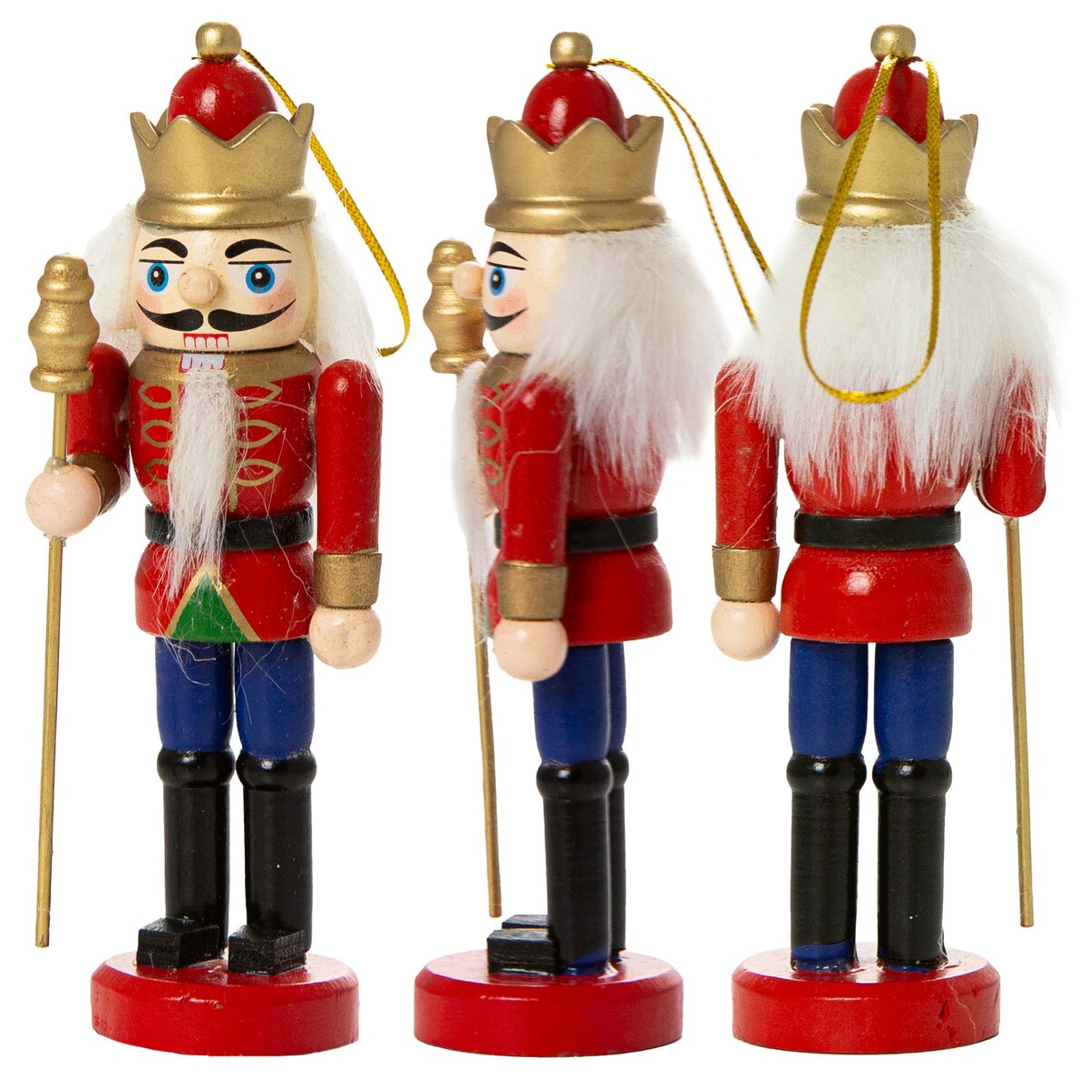 Zawieszka Bombka Zestaw Dziadek Do Orzechów 12,5 Cm Boże Narodzenie