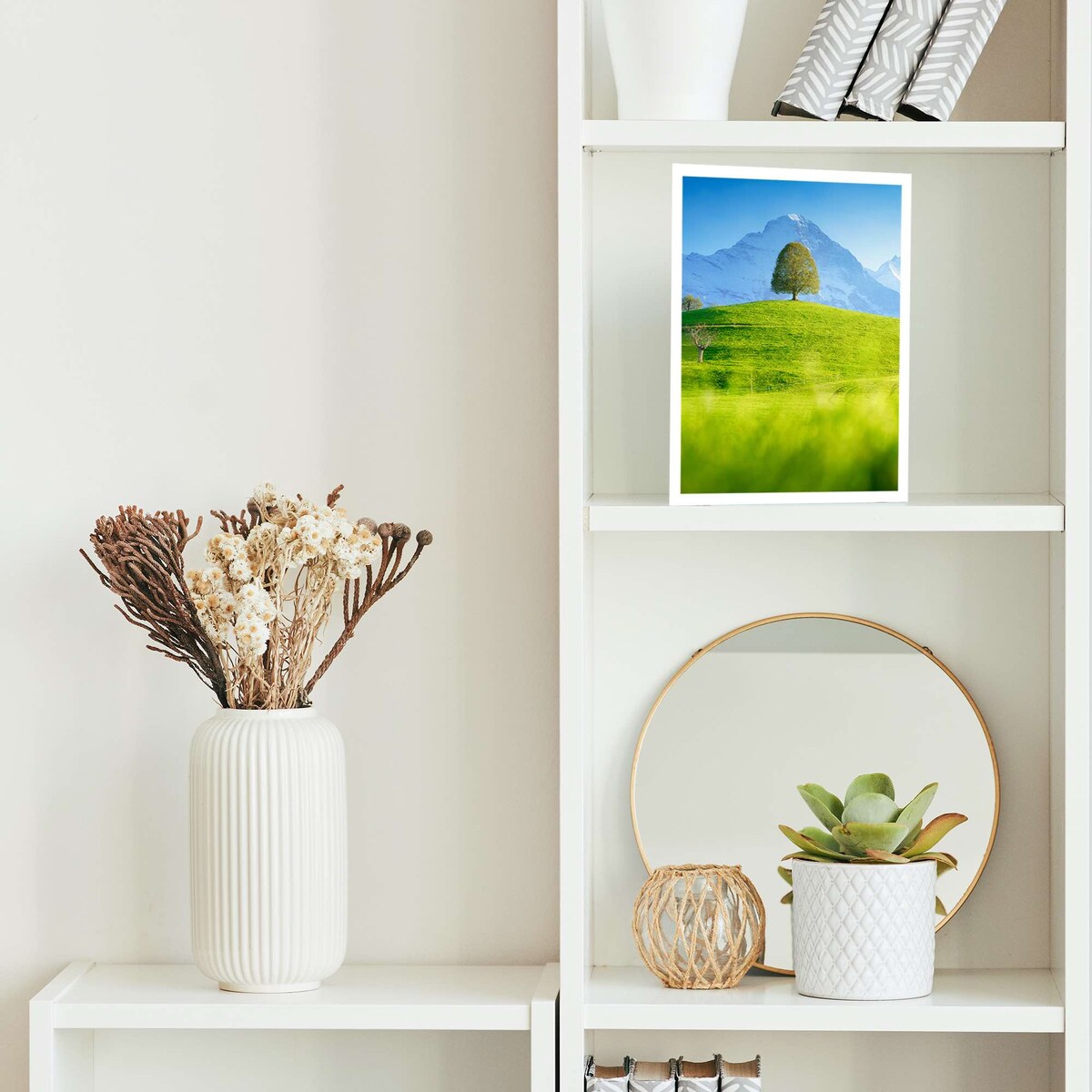 Ramka Na Zdjęcia 15X21 Cm Plakaty Rama Na Nóżce Stojąca Dekoracja Biała