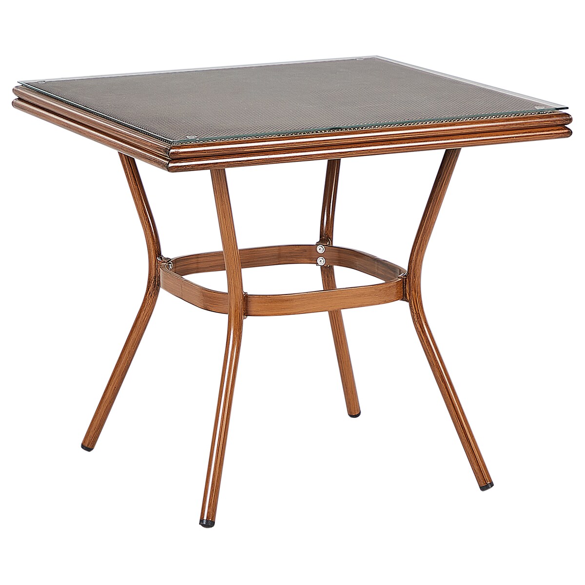 Stół ogrodowy CASPRI II 80 cm 80 cm Szkło Szary
