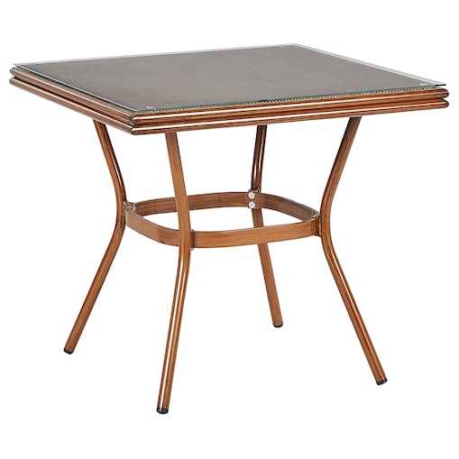 Stół ogrodowy CASPRI II 80 cm 80 cm Szkło Szary