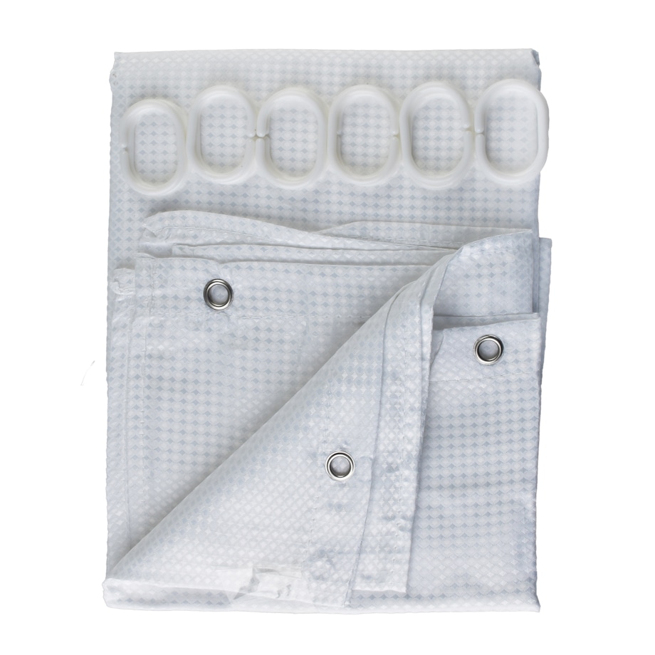 ZAC WHITE Zasłona prysznicowa180x180cm 12oczek