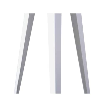 Lampa podłogowa metalowa biała STILETTO