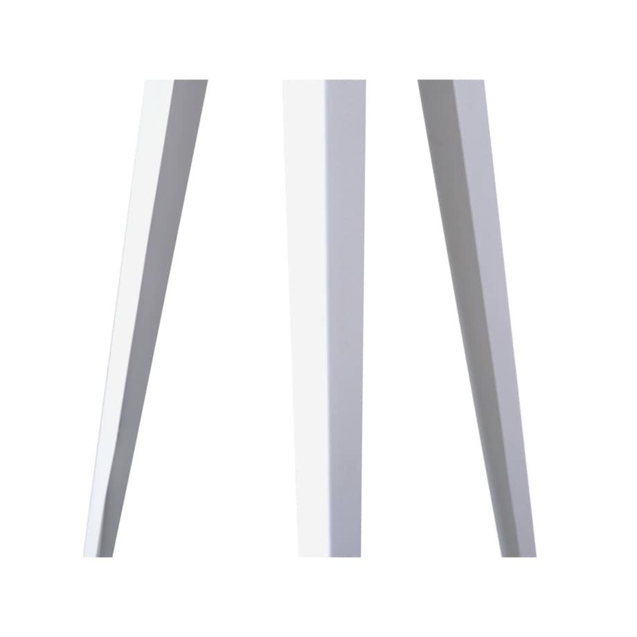 Lampa podłogowa metalowa biała STILETTO