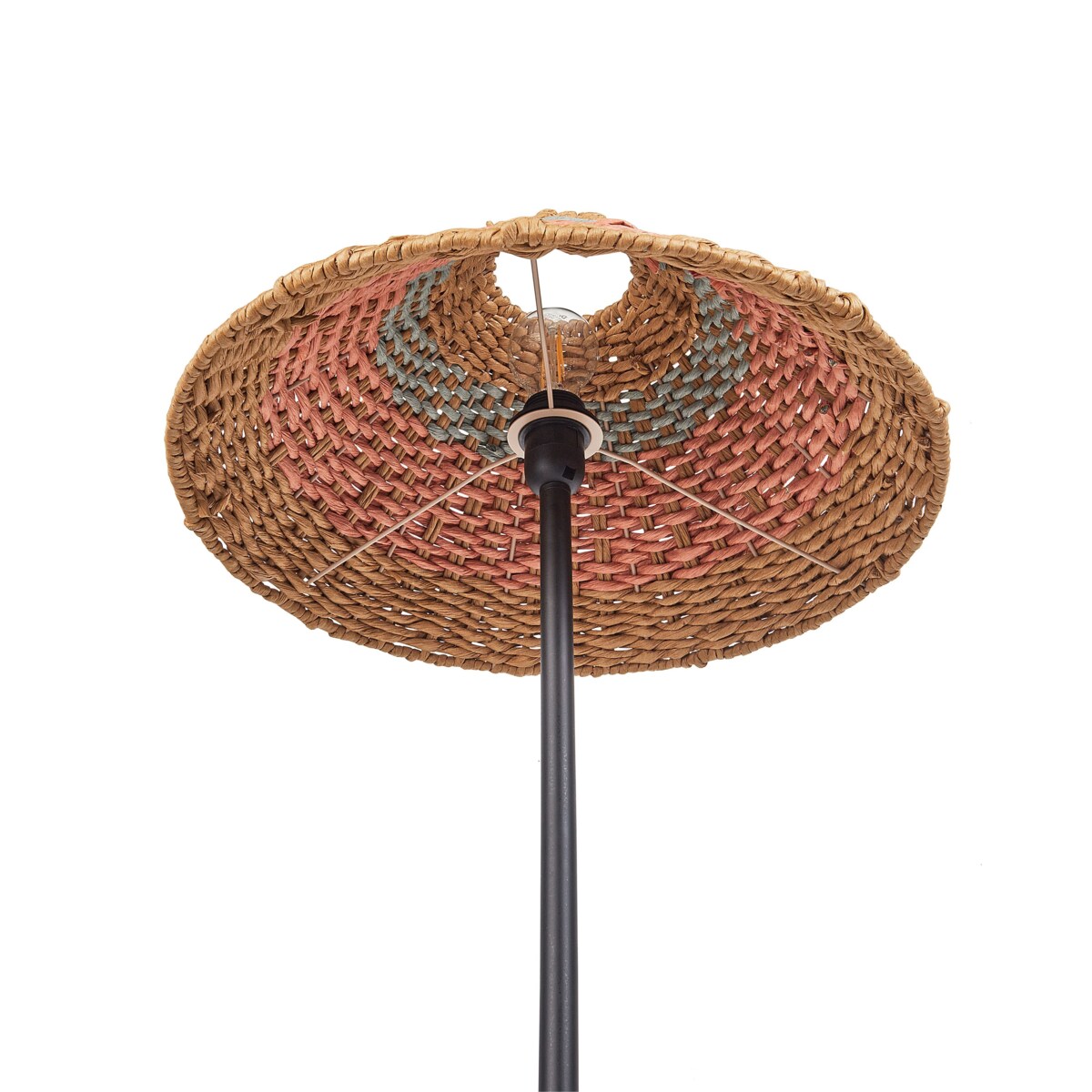 Lampa podłogowa pleciona beżowa KYOGA