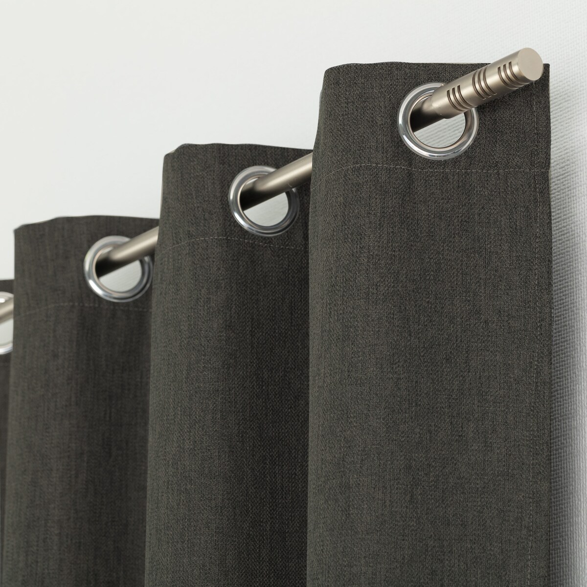 Zasłona BASIC na na kółkach 140x280 cm grafitowobrązowy 1 szt. 140x280 szary-brązowy