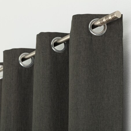 Zasłona BASIC na na kółkach 140x280 cm grafitowobrązowy 1 szt. 140x280 szary-brązowy