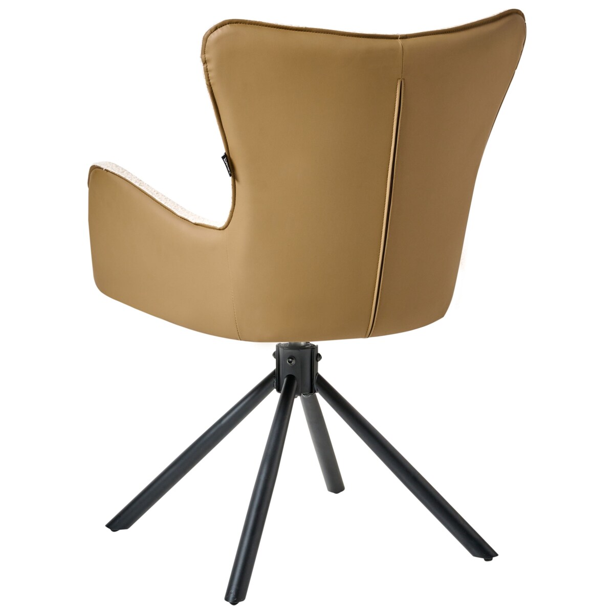 Zestaw 2 krzeseł do jadalni Obrotowy NOVI Boucle Jasnobeżowy