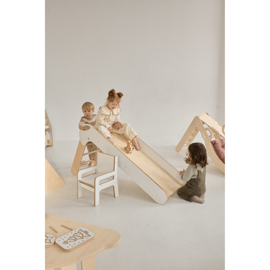 Drewniana zjeżdżalnia dla dzieci - składana