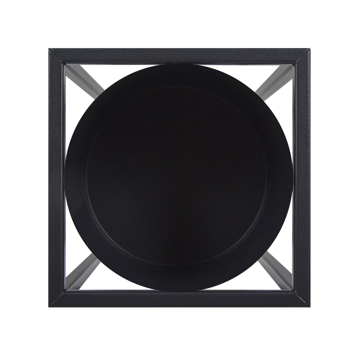 Doniczka na stojaku metalowa 15 x 15 x 50 cm czarna IDRA