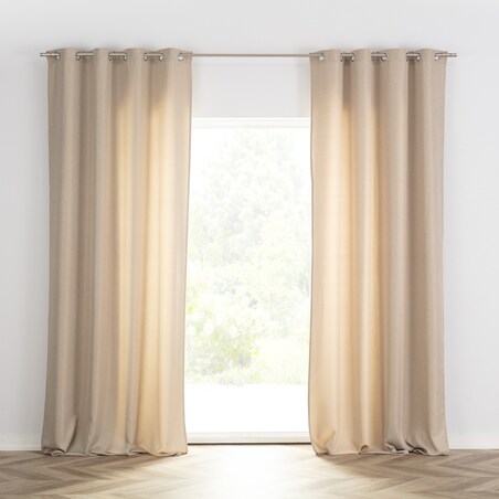 Zasłona BASIC na kółkach 140x280cm piaskowy beż 1 szt. 140x280 beżowy