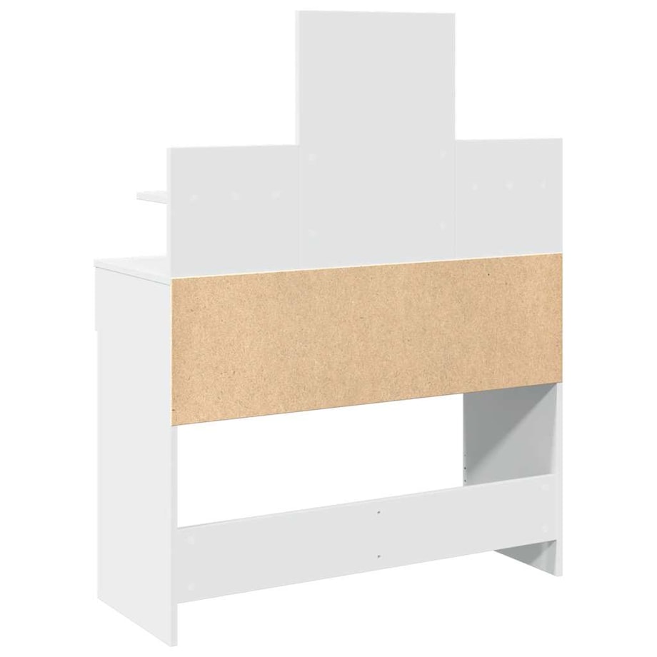 vidaXL Toaletka z oświetleniem LED, biała, 100x40x130 cm