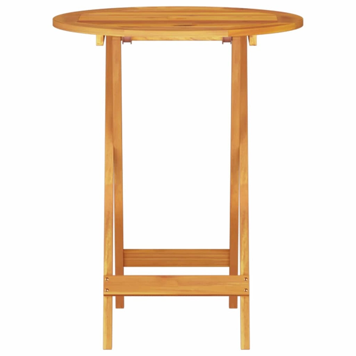 vidaXL Składany zestaw bistro 3 pcs Brązowy lite drewno akacjowe