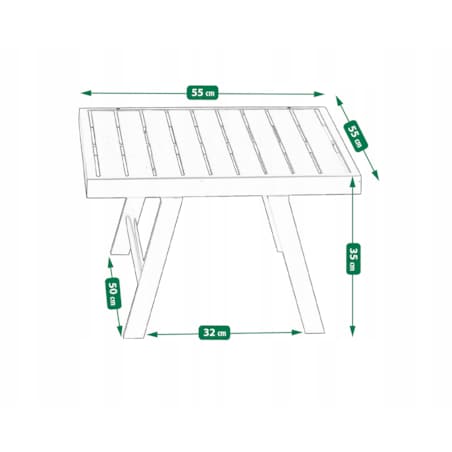 Modułowy zestaw mebli ogrodowych z sofami posiadającymi funkcję leżanki
