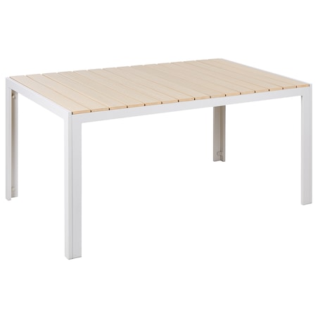 Stół ogrodowy dla 6 osób COMO 150 cm 90 cm Beżowy