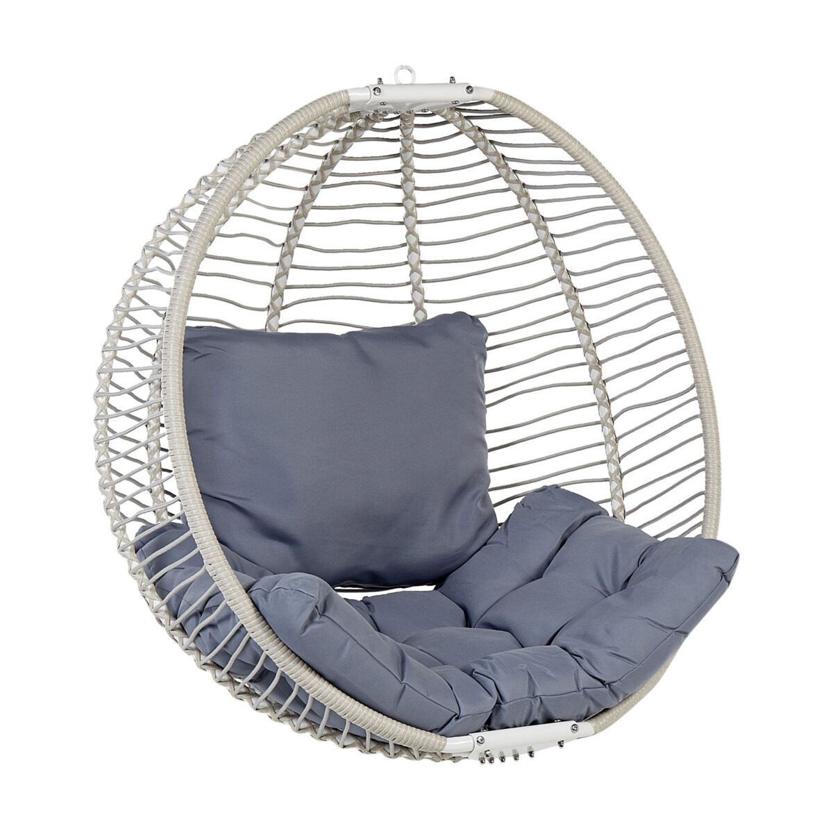 Fotel wiszący ze stojakiem biały ARCO