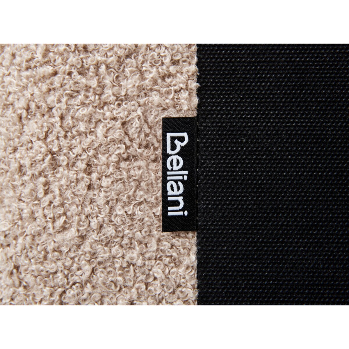 Łóżko Boucle LAVAUR 180 x 200 cm Beżowoszary