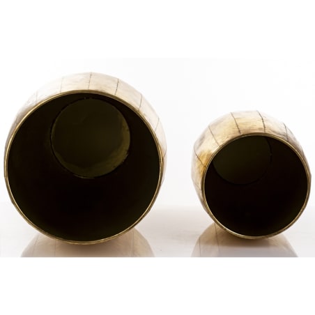 Osłonka 2 szt. metalowe 81x45 i 60x35 cm wysokie i solidne złote