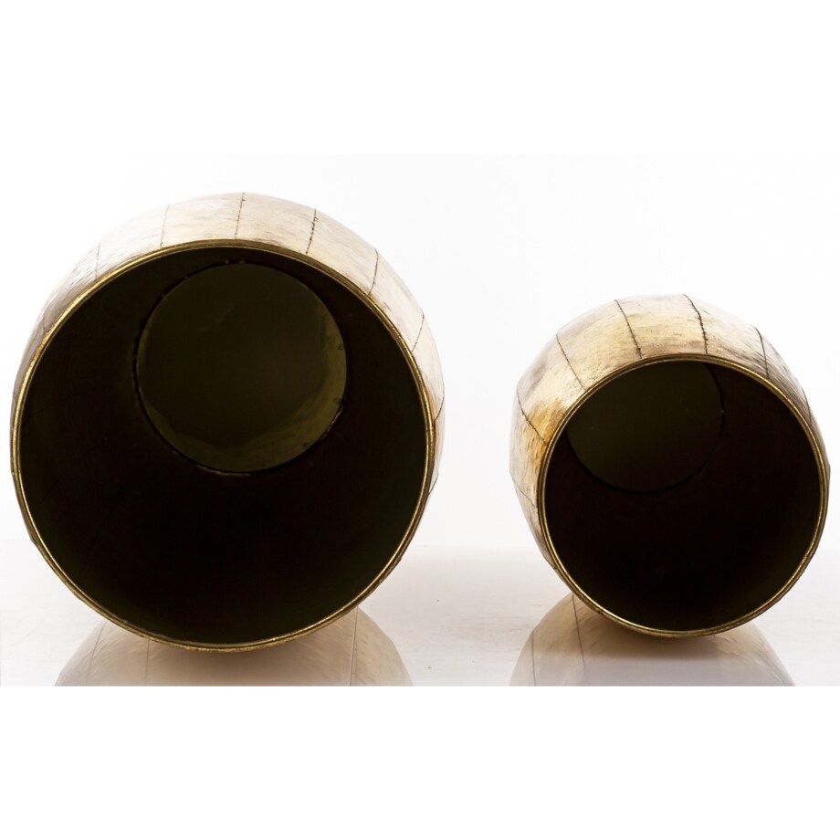 Osłonka 2 szt. metalowe 81x45 i 60x35 cm wysokie i solidne złote