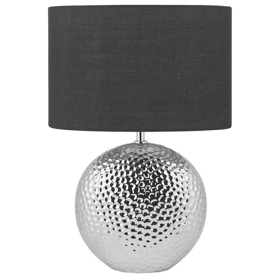 Lampka nocna ceramiczna srebrna NASVA