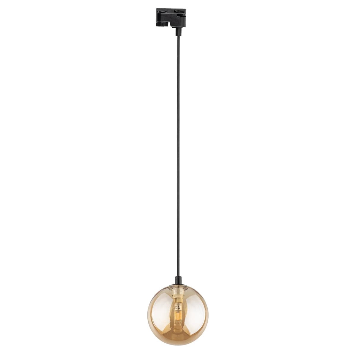Lampa wisząca kula Tracer 4928 TK Lighting szynowa 1-fazowa bursztynowa
