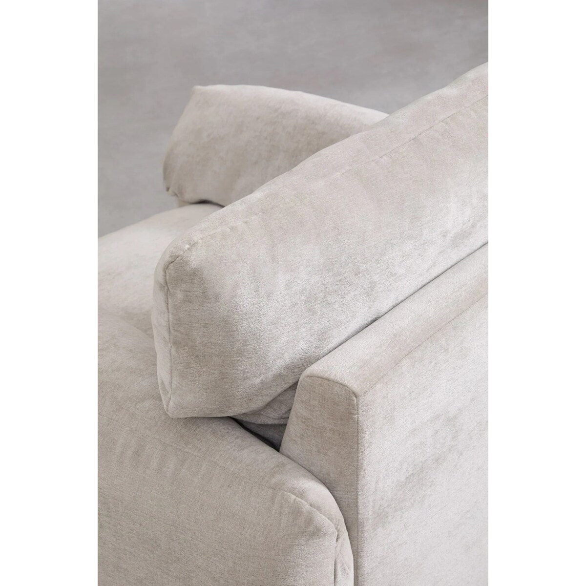 Fotel wypoczynkowy jasnoszary Serra