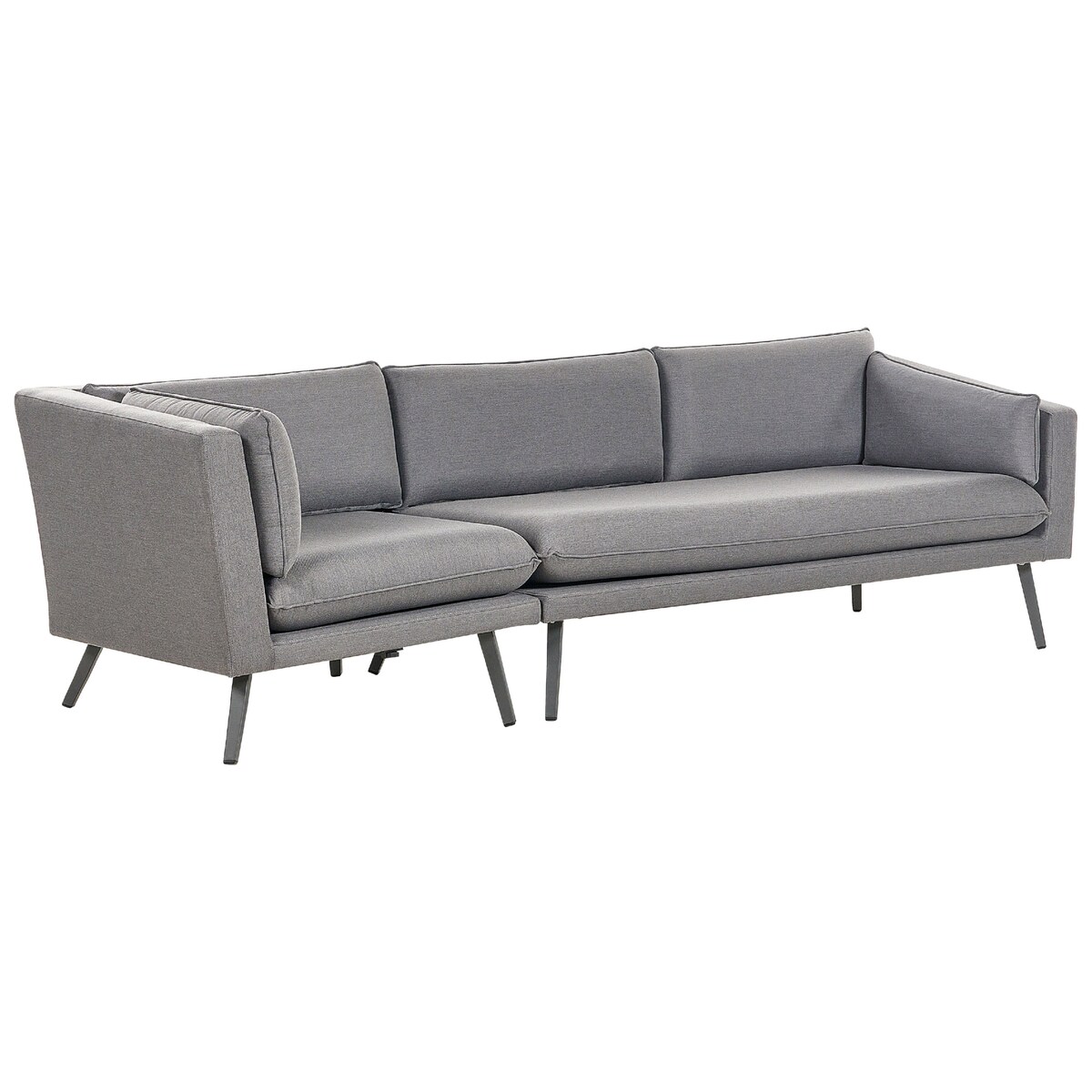 Sofa ogrodowa dla 3 osób LORETELLO Lewostronny Szary