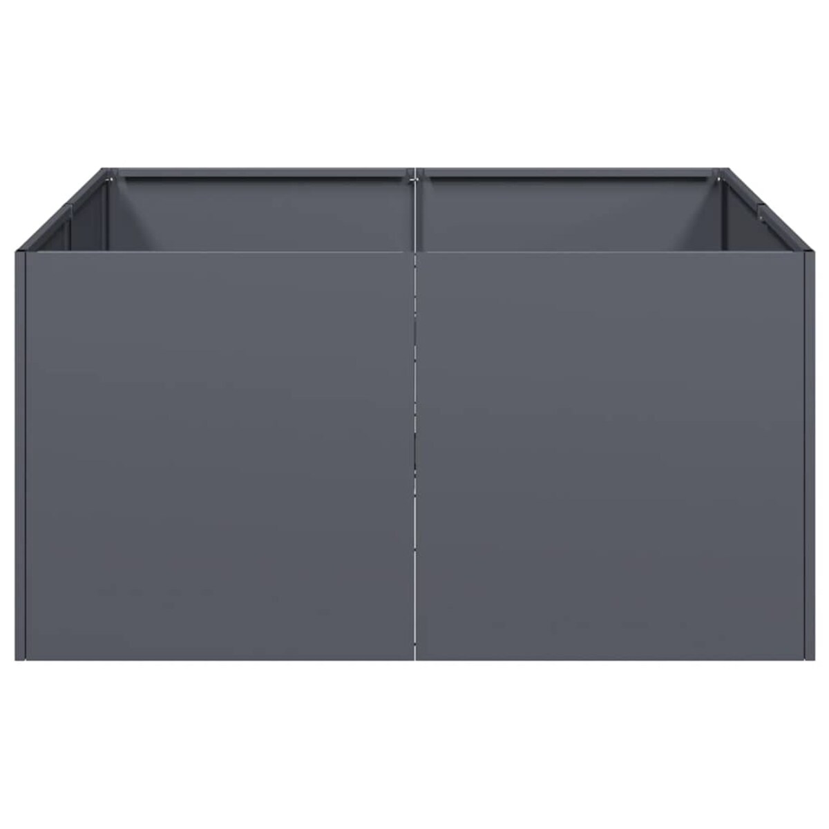 vidaXL Doniczka Antracyt 80x80x40 cm Stal walcowana na zimno